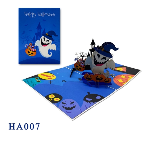 Ghost Halloween Pop Up Card