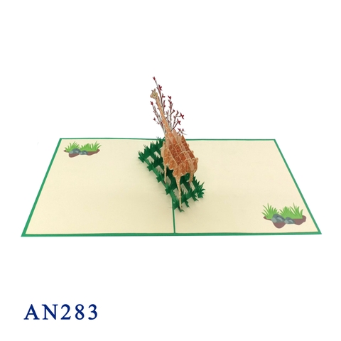 Giraffe 3d Pop Up Card