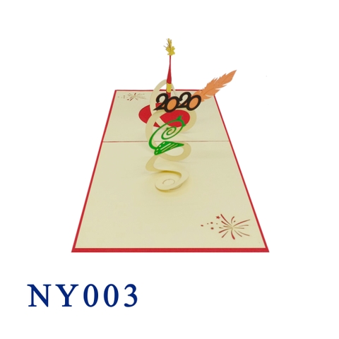 Happy New Year 2020 Pop Up Card
