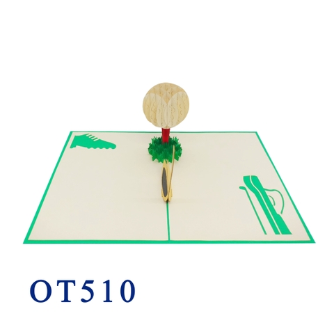Golf Ball Pop Up Card