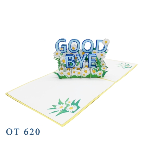 Goodbye Pop Up Card