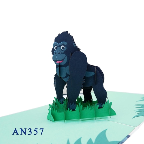 Gorilla Pop Up Card