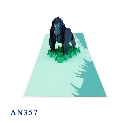 Gorilla Pop Up Card