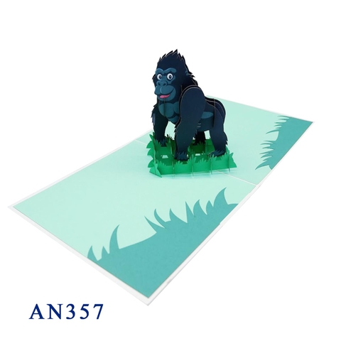Gorilla Pop Up Card
