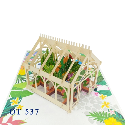 Greenhouse Pop Up Card