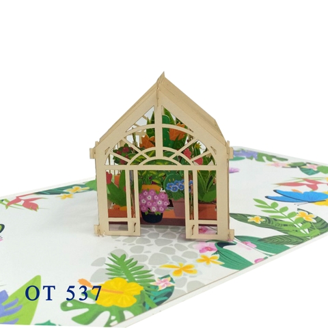 Greenhouse Pop Up Card