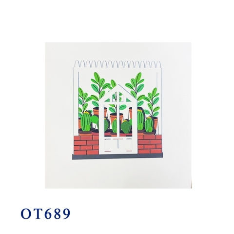 Green House Pop  Up Card