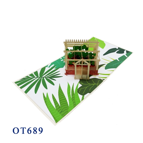 Green House Pop  Up Card