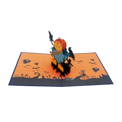 Halloween Pumpkin Pop Up Card