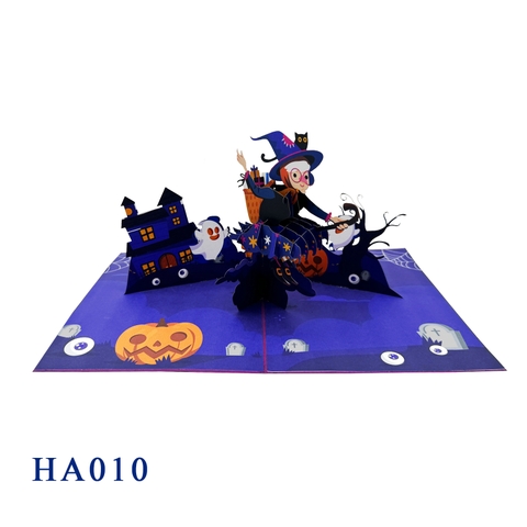 Halloween Witch Pop Up Card