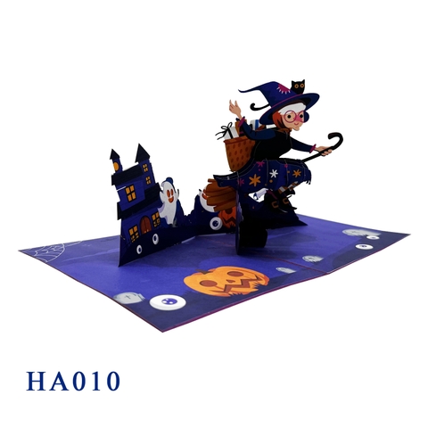 Halloween Witch Pop Up Card