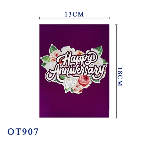Happy Anniversary Pop Up Card