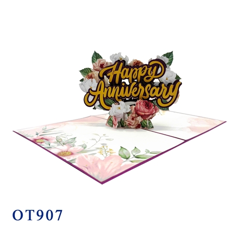 Happy Anniversary Pop Up Card