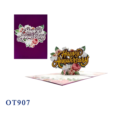 Happy Anniversary Pop Up Card