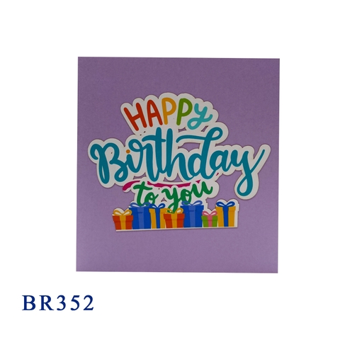 Happy Birthday 20th Pop Up Card