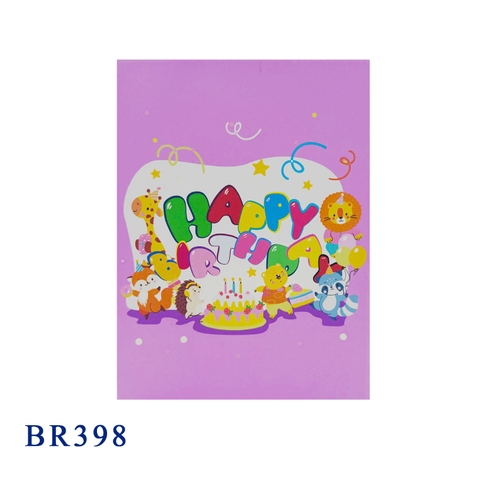 Happy Birthday Animals Pop Up Card
