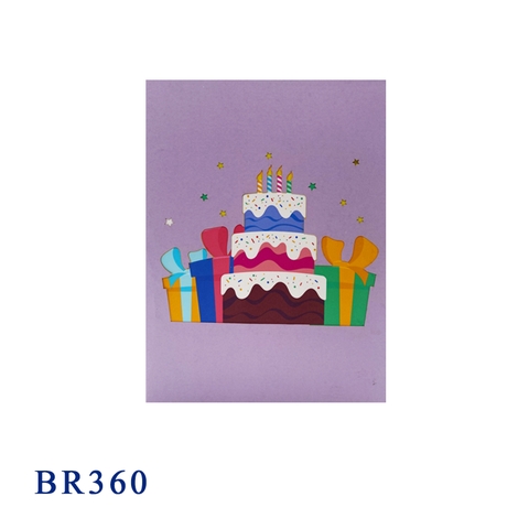 Happy Birthday Cake Pop Up Card