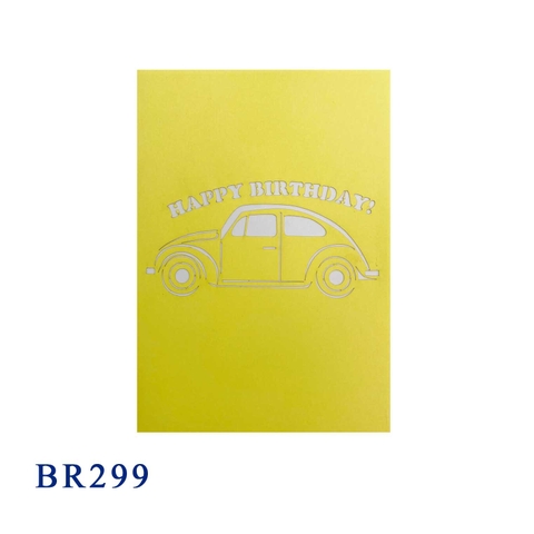Happy Birthday Car Gifts Pop Up Card