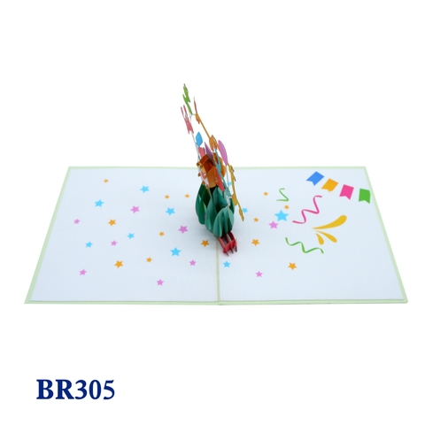 Happy Birthday Clown Pop Up Card