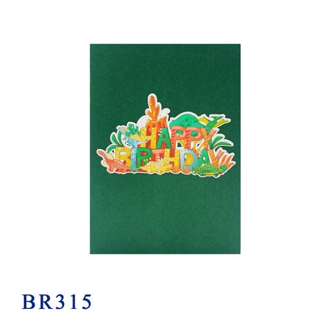 Happy Birthday Dinosaurus Park Pop Up Card