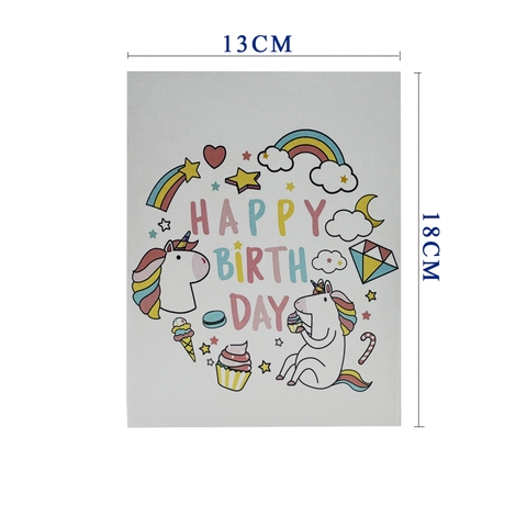 Happy Birthday For Girls Pop Up Card