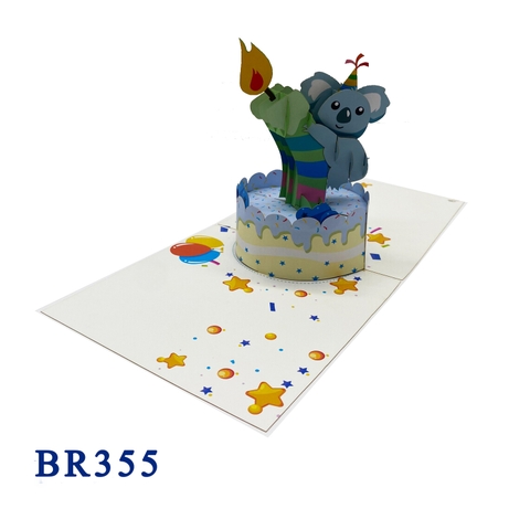 Happy Birthday Koala Pop Up Card