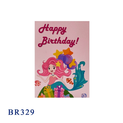 Happy Birthday Mermaid Pop Up Card