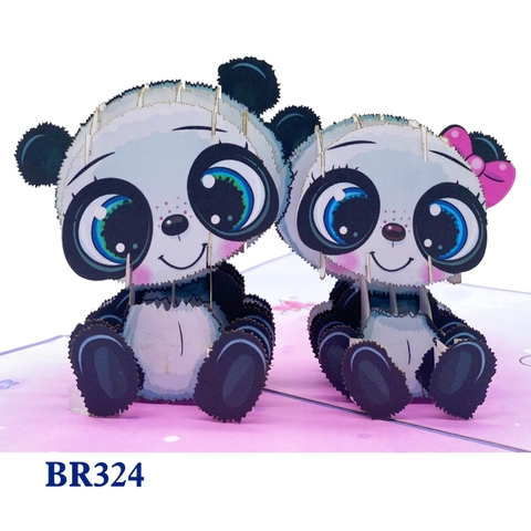 Happy Birthday Panda Pop Up Card