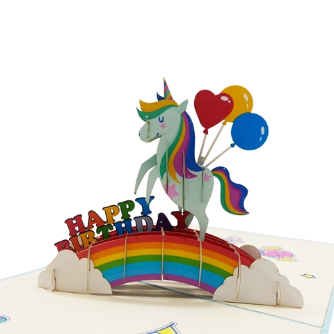 Happy Birthday Pony Pop Up Card
