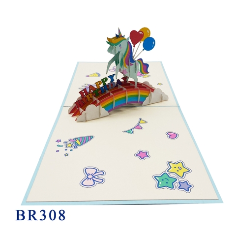 Happy Birthday Pony Pop Up Card