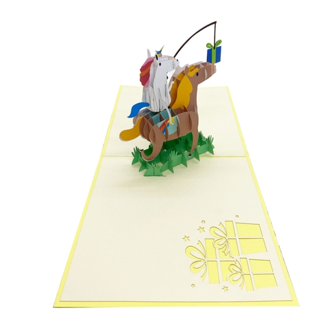 Pony & Llama Pop Up Card