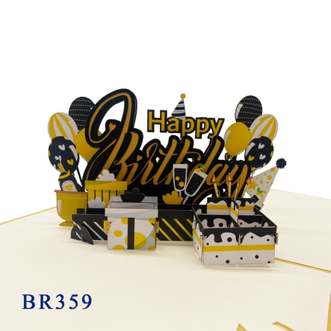 Happy Birthday For Men Pop Up Card