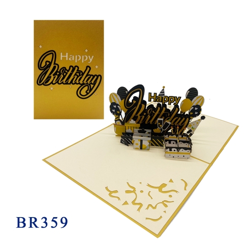 Happy Birthday For Men Pop Up Card