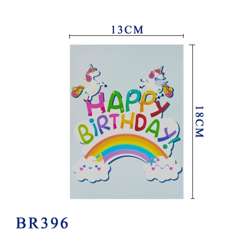 Happy Birthday Rainbow Pop Up Card