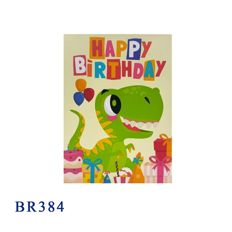Happy Birthday T-rex Pop Up Card
