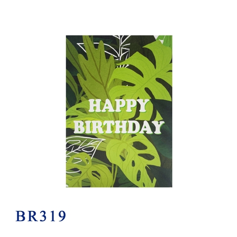 Happy Birthday Tropical Trees Pop Up Card