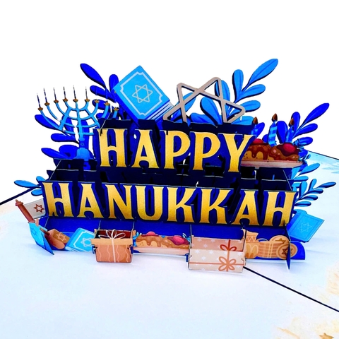 Happy Hanukkah Pop-up Card