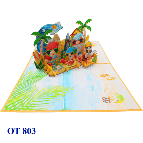 Happy Holiday Gnome Pop Up Card