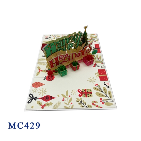 Happy Holiday Pop Up Card