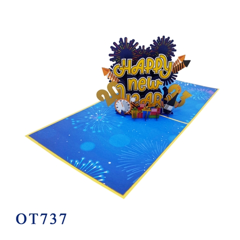 Happy New Year Pop Up Card