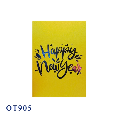 Happy New Year Pop Up Card