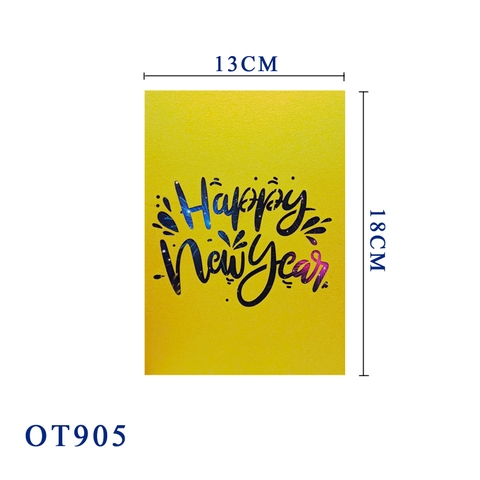 Happy New Year Pop Up Card