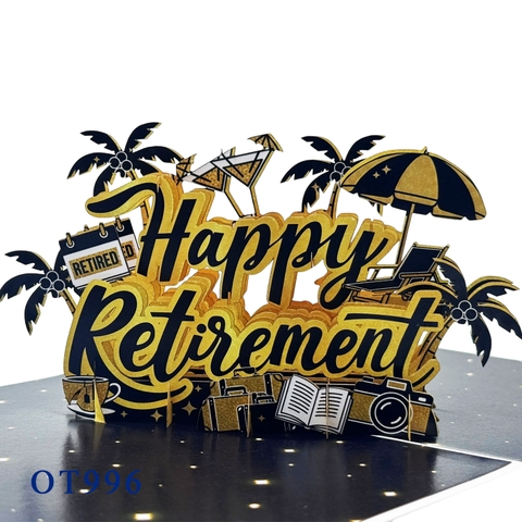 Happy Retirement Pop-up Card