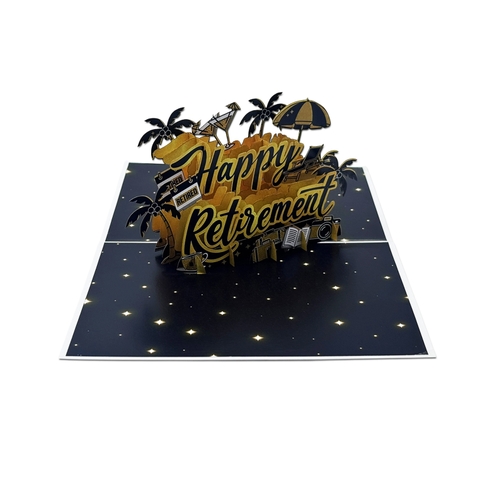 Happy Retirement Pop-up Card