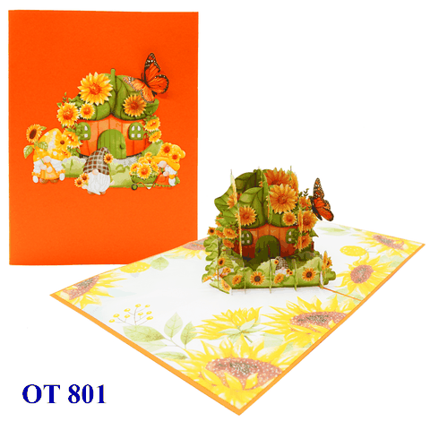 Happy Spring Gnome Pop Up Card