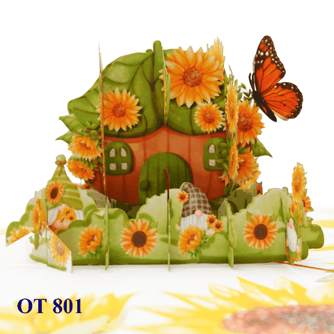 Happy Spring Gnome Pop Up Card