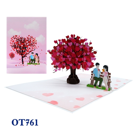 Hearts Tree Pop Up Card