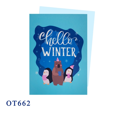 Hello Winter 2D Greeting Card