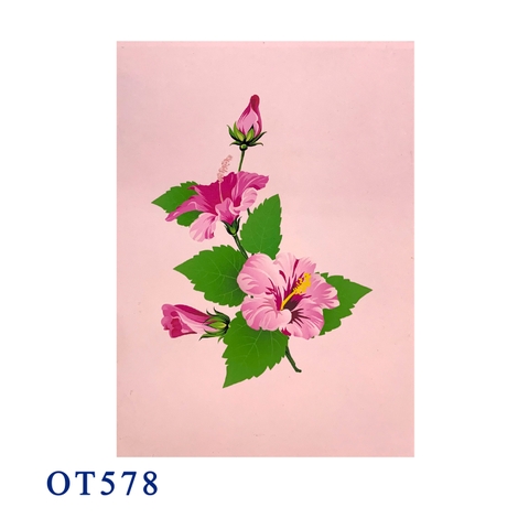 Hibiscus Bloom Pop Up Card