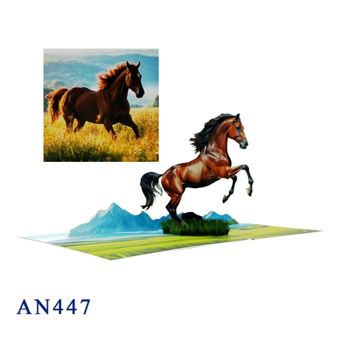 Horse Pop Up Card